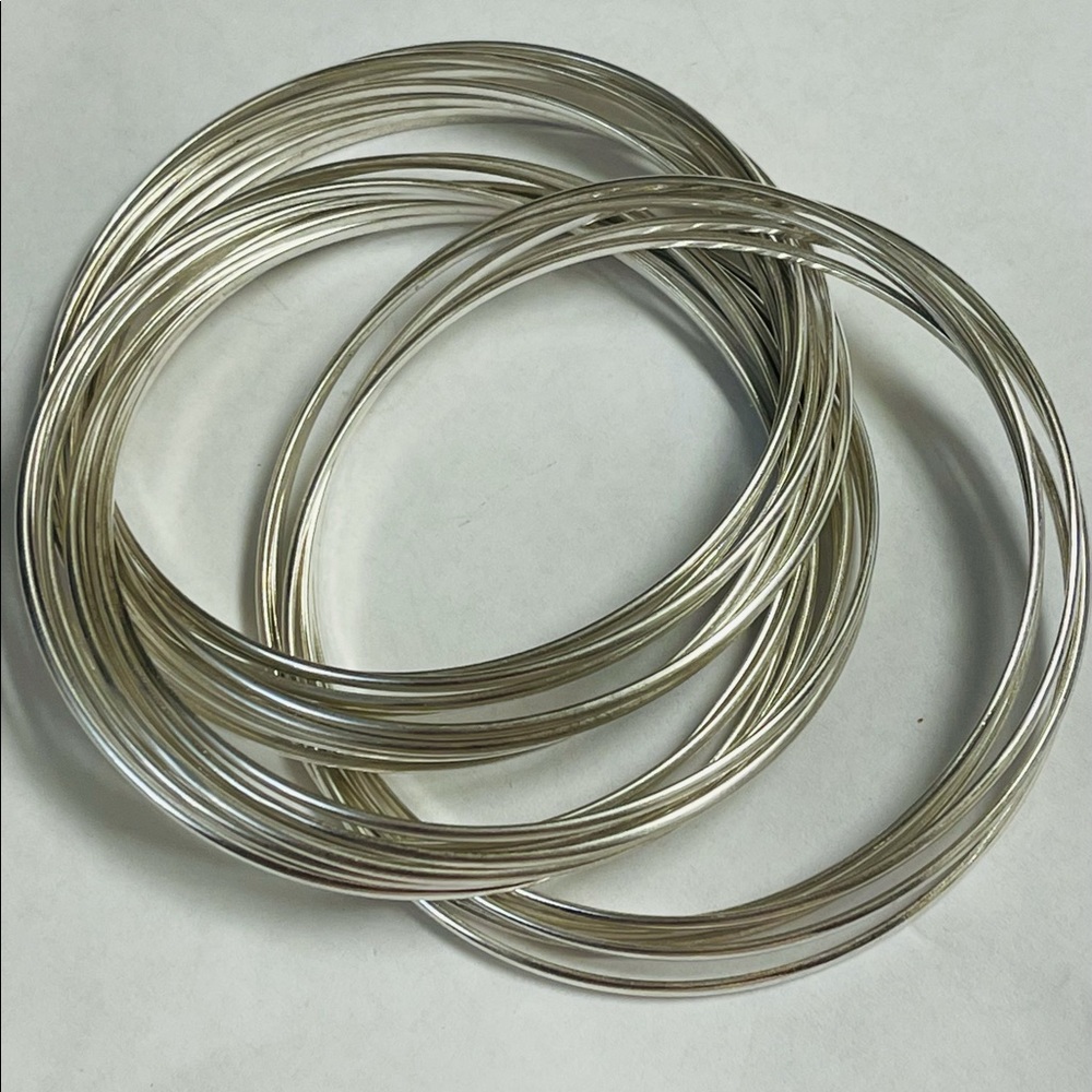 Silpada Salute Sterling Silver 21 Bangles - Picture 6 of 7